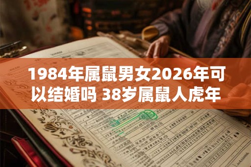 1984年属鼠男女2026年可以结婚吗 38岁属鼠人虎年结婚要注意什么