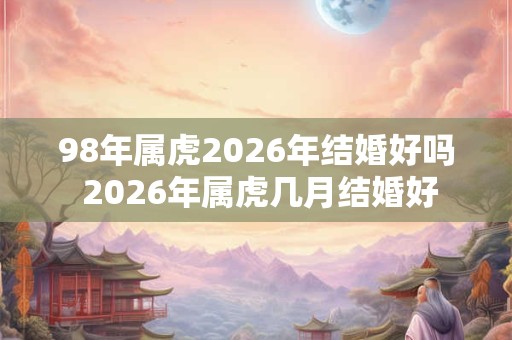 98年属虎2026年结婚好吗 2026年属虎几月结婚好