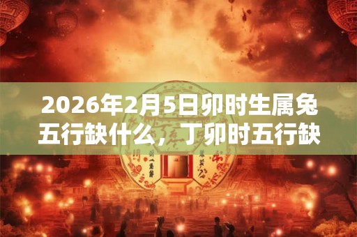 2026年2月5日卯时生属兔五行缺什么，丁卯时五行缺什么