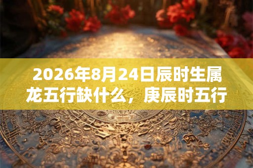 2026年8月24日辰时生属龙五行缺什么，庚辰时五行缺什么