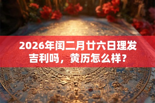 2026年闰二月廿六日理发吉利吗，黄历怎么样？