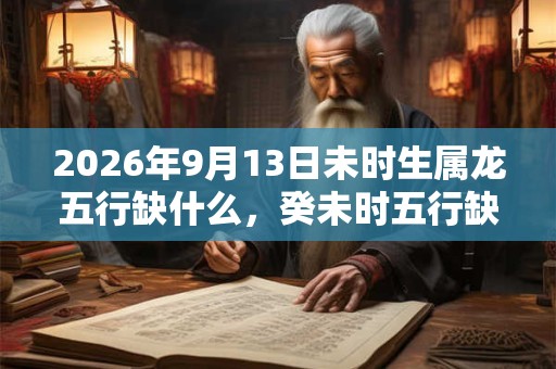 2026年9月13日未时生属龙五行缺什么，癸未时五行缺什么