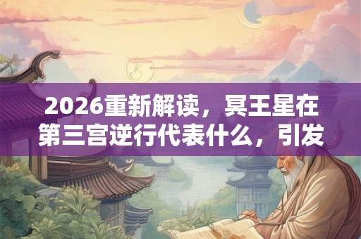 2026重新解读，冥王星在第三宫逆行代表什么，引发爱情命运大转折