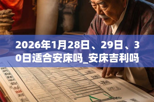 2026年1月28日、29日、30日适合安床吗_安床吉利吗