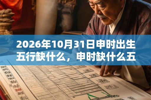 2026年10月31日申时出生五行缺什么，申时缺什么五行