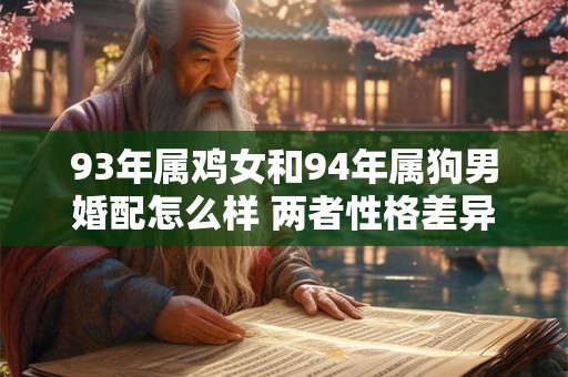 93年属鸡女和94年属狗男婚配怎么样 两者性格差异大