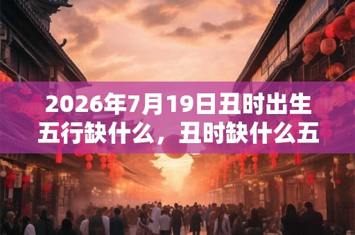2026年7月19日丑时出生五行缺什么，丑时缺什么五行