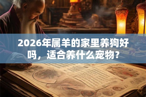 2026年属羊的家里养狗好吗，适合养什么宠物？