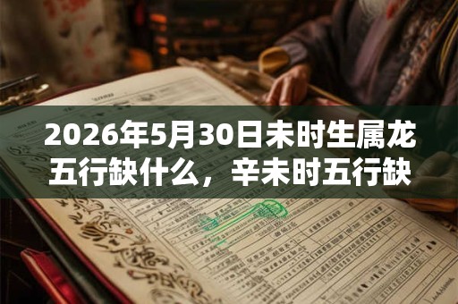 2026年5月30日未时生属龙五行缺什么，辛未时五行缺什么
