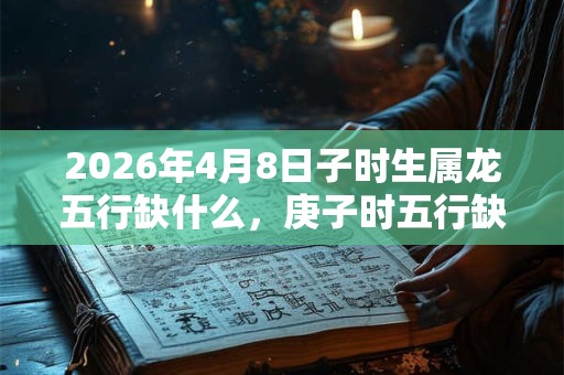 2026年4月8日子时生属龙五行缺什么，庚子时五行缺什么