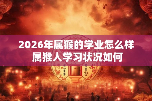 2026年属猴的学业怎么样 属猴人学习状况如何