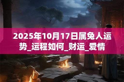 2025年10月17日属兔人运势_运程如何_财运_爱情