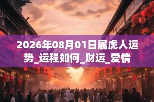 2026年08月01日属虎人运势_运程如何_财运_爱情