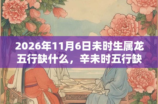 2026年11月6日未时生属龙五行缺什么，辛未时五行缺什么