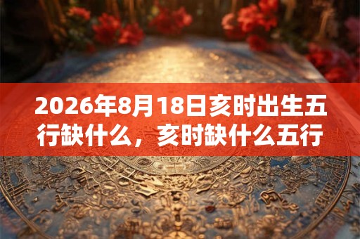 2026年8月18日亥时出生五行缺什么，亥时缺什么五行