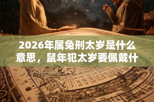 2026年属兔刑太岁是什么意思，鼠年犯太岁要佩戴什么
