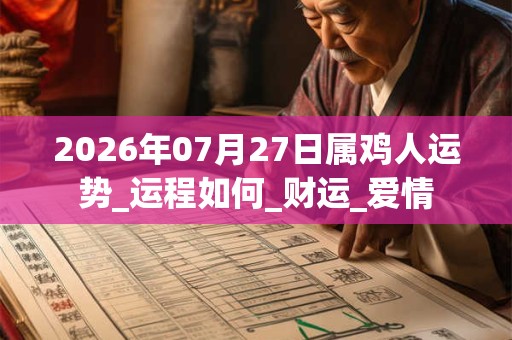 2026年07月27日属鸡人运势_运程如何_财运_爱情