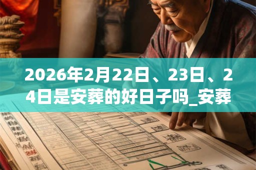 2026年2月22日、23日、24日是安葬的好日子吗_安葬可以吗