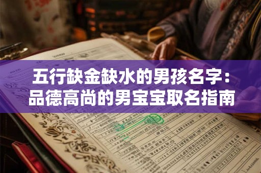 五行缺金缺水的男孩名字：品德高尚的男宝宝取名指南