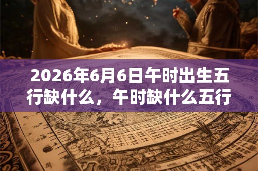 2026年6月6日午时出生五行缺什么，午时缺什么五行