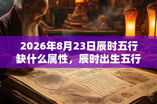 2026年8月23日辰时五行缺什么属性，辰时出生五行缺什么