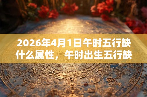 2026年4月1日午时五行缺什么属性，午时出生五行缺什么