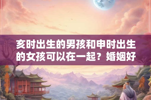 亥时出生的男孩和申时出生的女孩可以在一起？婚姻好吗？
