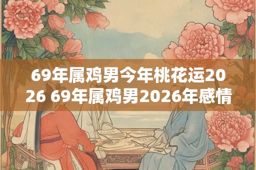 69年属鸡男今年桃花运2026 69年属鸡男2026年感情运势