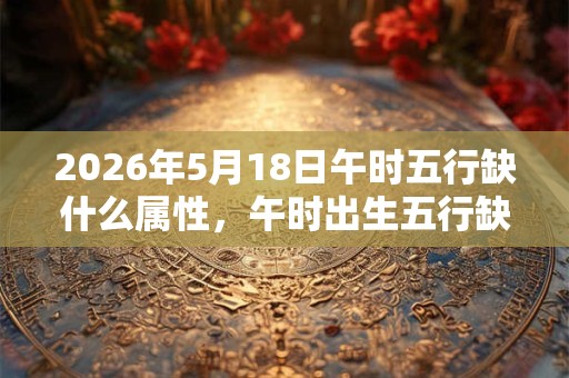 2026年5月18日午时五行缺什么属性，午时出生五行缺什么