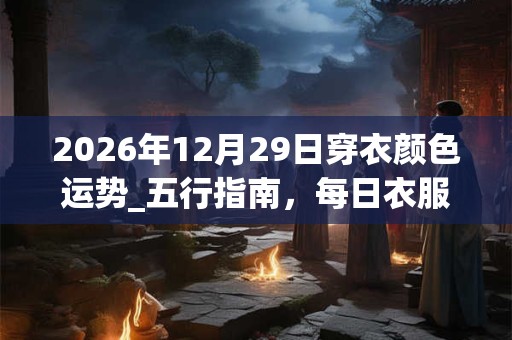 2026年12月29日穿衣颜色运势_五行指南，每日衣服颜色幸运色