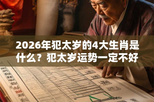 2026年犯太岁的4大生肖是什么？犯太岁运势一定不好吗？