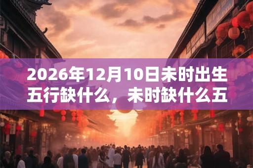 2026年12月10日未时出生五行缺什么，未时缺什么五行