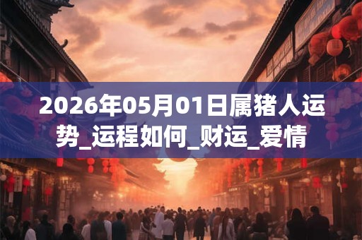 2026年05月01日属猪人运势_运程如何_财运_爱情