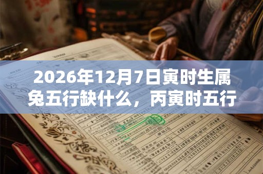 2026年12月7日寅时生属兔五行缺什么,丙寅时五行缺什么 2026年12月7日寅时生属兔五行缺什么,丙寅时五行缺什么
