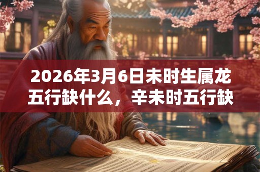 2026年3月6日未时生属龙五行缺什么，辛未时五行缺什么