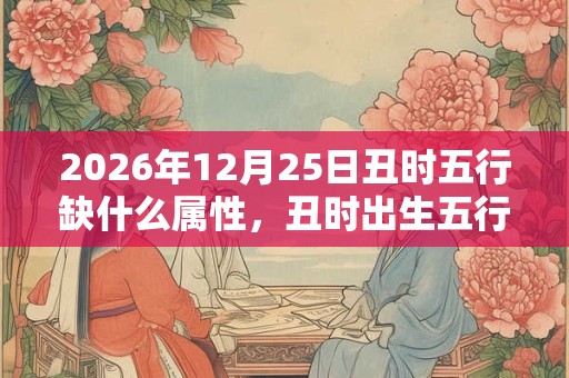 2026年12月25日丑时五行缺什么属性，丑时出生五行缺什么
