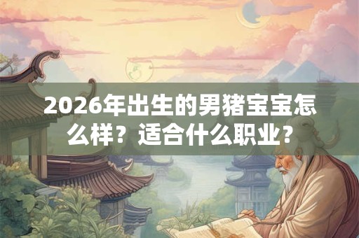 2026年出生的男猪宝宝怎么样？适合什么职业？