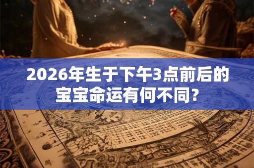 2026年生于下午3点前后的宝宝命运有何不同？