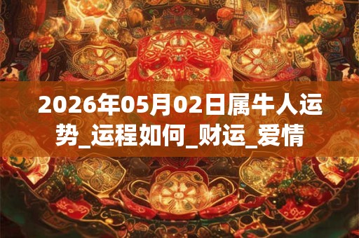 2026年05月02日属牛人运势_运程如何_财运_爱情 2026年05月02日属牛人运势_运程如何_财运_爱情