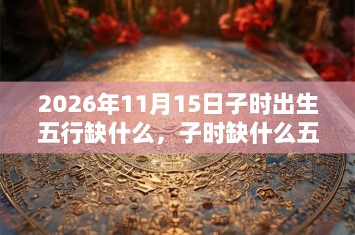 2026年11月15日子时出生五行缺什么，子时缺什么五行