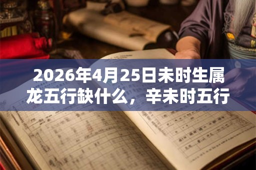 2026年4月25日未时生属龙五行缺什么，辛未时五行缺什么