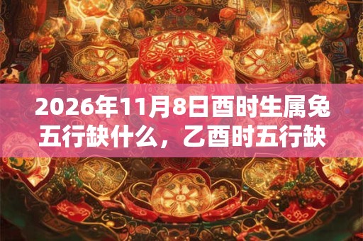 2026年11月8日酉时生属兔五行缺什么，乙酉时五行缺什么