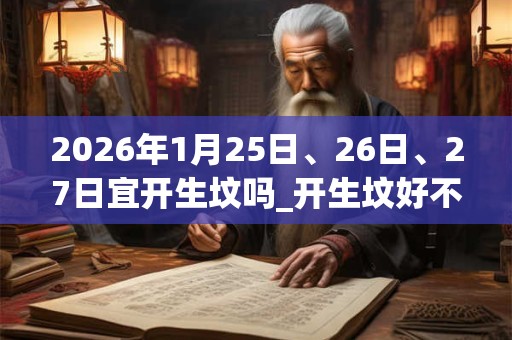 2026年1月25日、26日、27日宜开生坟吗_开生坟好不好
