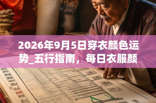 2026年9月5日穿衣颜色运势_五行指南，每日衣服颜色幸运色