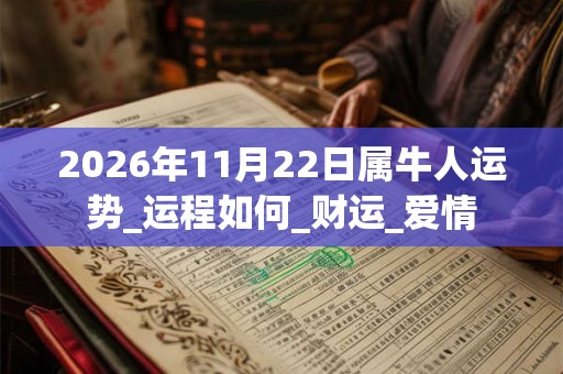 2026年11月22日属牛人运势_运程如何_财运_爱情