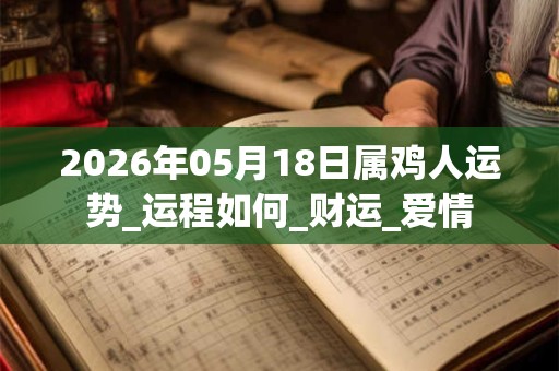 2026年05月18日属鸡人运势_运程如何_财运_爱情