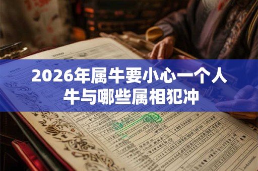 2026年属牛要小心一个人 牛与哪些属相犯冲