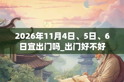 2026年11月4日、5日、6日宜出门吗_出门好不好