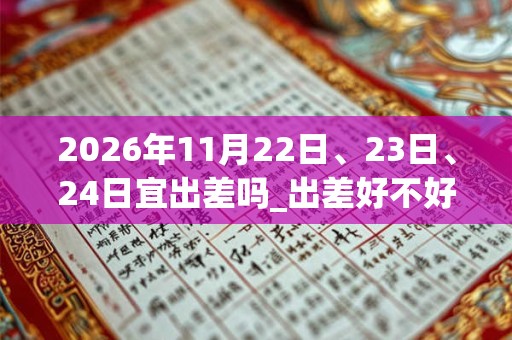 2026年11月22日、23日、24日宜出差吗_出差好不好