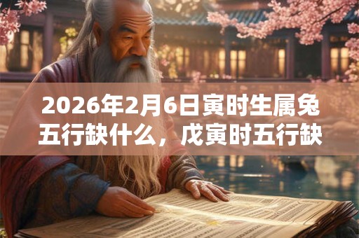2026年2月6日寅时生属兔五行缺什么，戊寅时五行缺什么